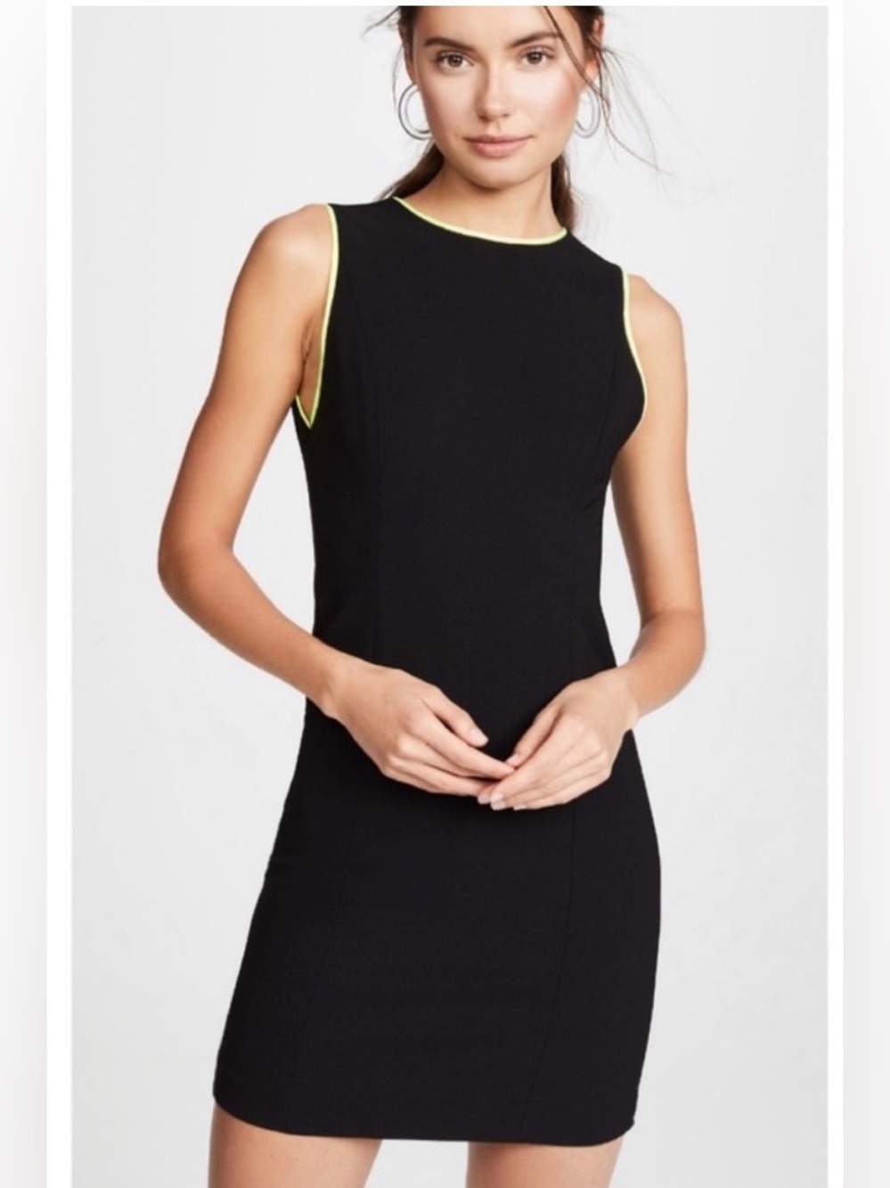 Alice+Olivia Colin Colorblock Crewneck Sleeveless Dress New Size 2